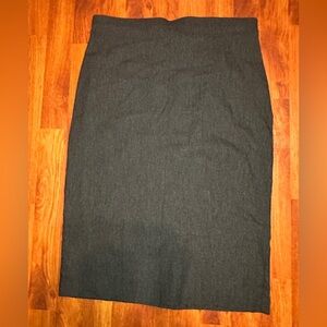 Linda Matthews fitted Charcoal Pencil Skirt